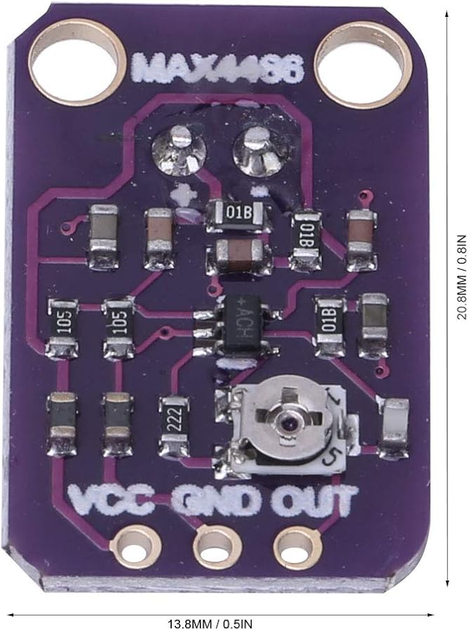 MAX4466 Microphone Amplifier Module High Gain Sound Sensor 112dB PSRR 126dB CMRR - Image 4